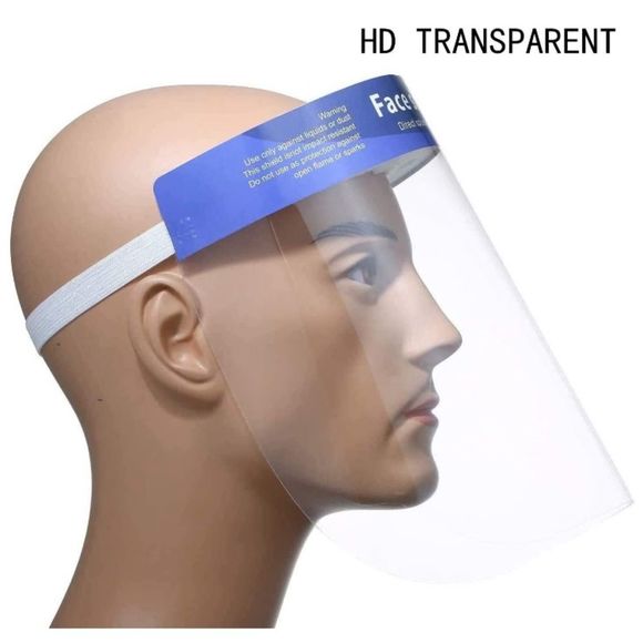 Safety Face Shield Clear Package of 10 - Picture 4 of 5